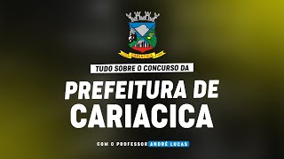 CONCURSO PREFEITURA DE CARIACICAES  PLANEJAMENTO DE ESTUDOS [upl. by Yatnahc]