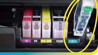 Een inkt cartridge vervangen in mijn inkjetprinter [upl. by Atinaw]