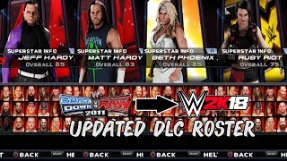 WWE 2K18 PSP AndroidPPSSPP  Updated DLC NoModel Roster Preview [upl. by Werra560]