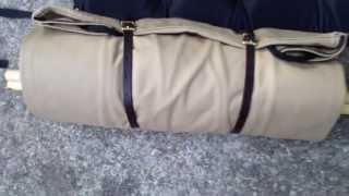 Kephart Bedroll By Duluth Pack Khaki Color Setup [upl. by Aldora]