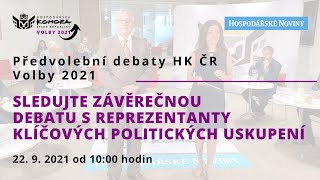 Závěrečná předvolební debata HK ČR s reprezentanty klíčových politických uskupení [upl. by Itsyrc]