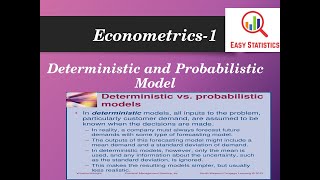 Econometrics1 Lecture2 Part1  Def of Econometrics Deterministic and NonDeterministic Model [upl. by Jordanna226]