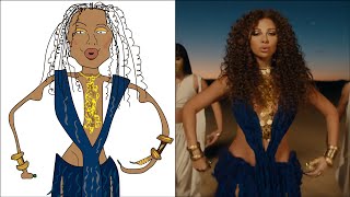 POP DRAWING MEME 172  NICKI MINAJ amp MYRIAM FARES  TUKOH TAKA  Ruby Fun [upl. by Namso]