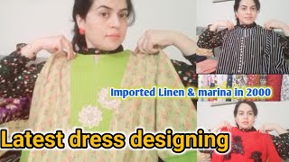 Imported winter Fabric in Rs 2000only My Latest dress designs summer dress designsAffordable [upl. by Gruber989]