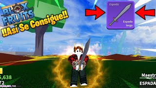 Cómo Conseguir La Espada LargaLongswordEn Blox Fuits  Roblox [upl. by Ytsirhc502]