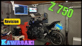 Vlog z750 durites avia bougies filtre bmc passage au banc [upl. by Natie]