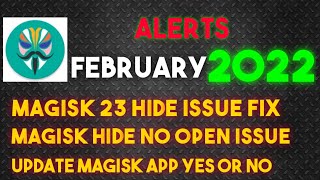 Magisk Manager 23 Hide Issue Fix  No Open Hide App  Magisk Safety net Fix  Magisk Hide Fix By GSM [upl. by Regazzi]