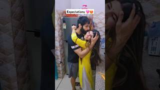 Expectations Vs Reality 🤣😜 shorts funny couplegoals trending comedy [upl. by Ortensia531]