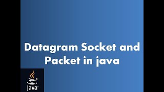 DatagramSocket and DatagramPacket हिंदी  DatagramSocketclass  advance java programing language [upl. by Hanad]