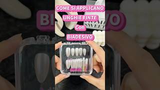 Come applicare le unghie finte con il biadesivopressonnails nailstutorial pressonnailbusiness [upl. by Dever]