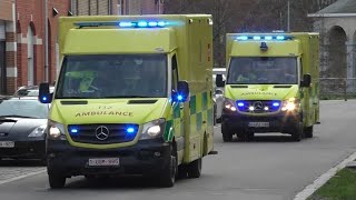 COMPILATIE KAZERNEALARM Veel Brandweer Ambulances Politie en MUG met spoed in Vilvoorde [upl. by Orimisac32]