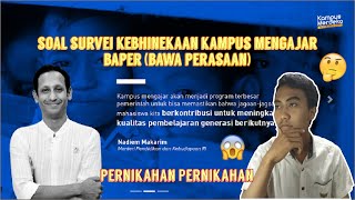 Soal Survei Kebhinekaan Part 1 Kampus Mengajar 2021  Belajar Bersama [upl. by Neelyar]