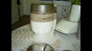 Food Processor Moulinette Moulinex SE Type 76302 Zerkleinerer mit Schnitzelwerk [upl. by Lectra]