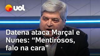 Debate Gazeta Datena para Nunes e Marçal São dois mentirosos falo na cara veja embate [upl. by Sherye]