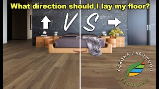 Determining the direction to layinstall Hardwood Laminate or Luxury Vinyl Plank flooring [upl. by Amlet]