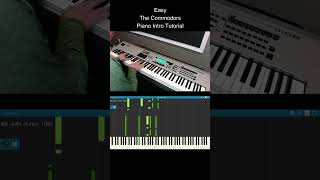 Piano Intro Tutorial of the 70s classic Easy by The Commodores [upl. by Weston34]