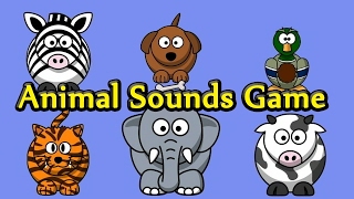 Interactive Animal Sounds Game  Guess The Animals for Toddlers  Kids Learning Videos [upl. by Butler]