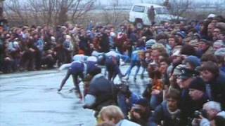 Elfstedentocht 13e 1985 winnaar Evert van Benthem [upl. by Inasah866]