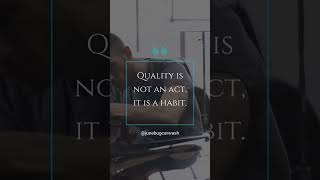 quotQuality is Not an Actquot [upl. by Almond]