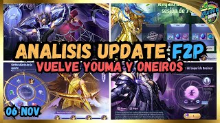 Mejor YOUMA que PHANTASOS  Analisis Update F2P  Vuelve Oneiros y Llegan Nuevos Reencarnados [upl. by Monty]