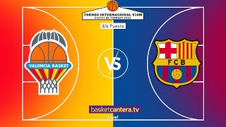 U18M VALENCIA BASKET vs FC BARCELONA 34 puesto Torneo Internacional Junior Ciutat de Torrent 2024 [upl. by Mihalco]