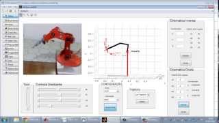 Cinemática kinematics Arm MATLAB toolbox robotic [upl. by Ativoj]