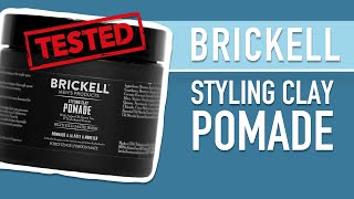 Brickell Styling Clay Pomade ● HAARSTYLING PRODUKTTEST [upl. by Indnahc]