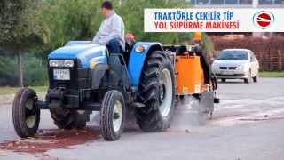 TRAKTÖRLE ÇEKİLİR TİP YOL SÜPÜRME MAKİNASI  MRT TRACTOR TOWED SWEEPER [upl. by Ardnaeed]