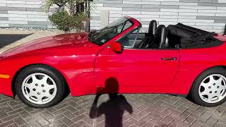 1990 Porsche 944 S2 Cab walkaround top down [upl. by Odnomra236]