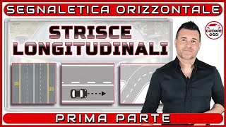 LA SEGNALETICA ORIZZONTALE  prima parte  SPIEGATA PER SUPERARE L’ESAME TEORICO DELLA PATENTE [upl. by Goode]