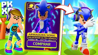 💙 NOVA ARMADURA DO SONIC NO PK XD [upl. by Aihceyt]