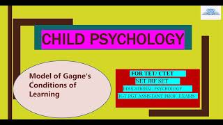 Gagne theory of conditions of learning [upl. by Ayatnohs]