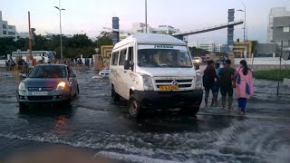 ELCOT SEZ Entrance Sholinganallur  Chennai Historic Floods 2015  FunWood  GoPro  4K [upl. by Einimod]