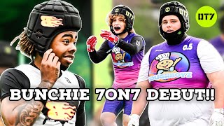 CRAZIEST 7ON7 LEAGUE EVER IS BACK BUNCHIE YOUNG VS DOUGHBOYZ LIVE 😱 OT7 Dallas Day 1 [upl. by Romona]