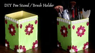 How To Make Pen Stand  DIY Cardboard Organizer  Pencil Holder  Pen Holder  Pen Stand [upl. by Nannoc]