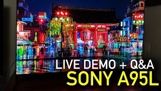 The 1 TV Of The Year  Sony A95L QDOLED Live  QampA [upl. by Ayhay]