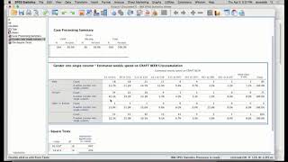 SPSS CrosstabChi2 [upl. by Gilroy]