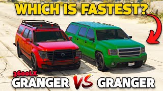 GTA 5 Online GRANGER 3600LX VS GRANGER WHICH IS FASTEST [upl. by Ramat241]