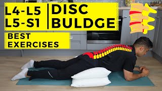 L4 L5  L5 S1 disc bulge best exercise rehabilitation for pain relief [upl. by Grete]