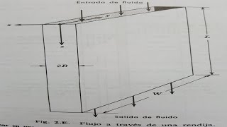 Problema 2E de flujo laminar en una rendija estrecha fenomenos de transporte [upl. by Asilak]