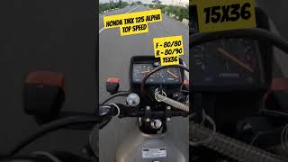 HONDA TMX 125 TOP SPEED shortsvideo [upl. by Latsyrcal]