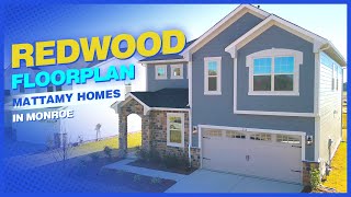 Tour the Redwood Model by Mattamy Homes  Waxhaw Landing  Monroe New Construction [upl. by Atinuhs537]