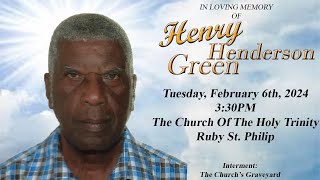 Celebration of the life of Henry Henderson Green [upl. by Etteiluj]