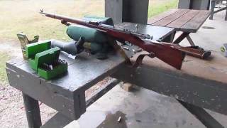 Shooting Mosin Nagant 9130 rifle with Lyman 314299 cast bullets [upl. by Swords]