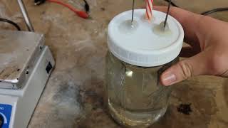 APCP propellant Perchlorate from salt part one Setting up for electrolysis [upl. by Gilberte76]