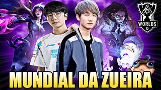 CORÉIA x CHINA JOGANDO o LOL 2  MUNDIAL DA ZUEIRA  WORLDS 2024 [upl. by Allegra]