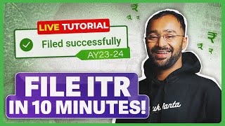 How to file ITR AY2023 ITR filling TUTORIAL for SALARIED EMPLOYEES  Income Tax Return  ITR 1 [upl. by Borras]