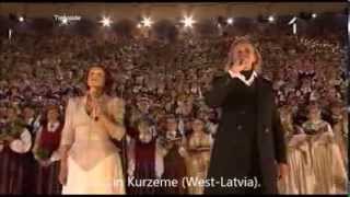 Latvian Song Festival 2013  quotDvēseles dziesmaquot The Souls Song ENGLISH translationsubtitles [upl. by Jaquiss54]