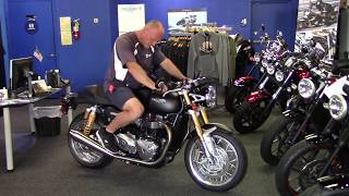 2017 Triumph Thruxton Review [upl. by Nelrsa486]