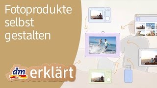 Fotobücher Fotogrußkarten amp Fotokalender selbst gestalten und mit Kodak sofort bei dm drucken [upl. by Ahsilek]